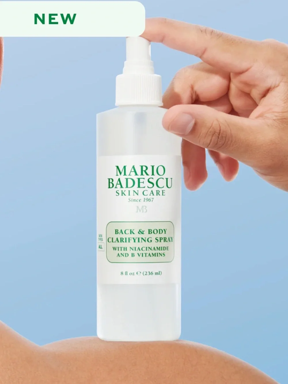 MARIO BADESCO Back & Body Claritying Spray 8oz BRAND NEW